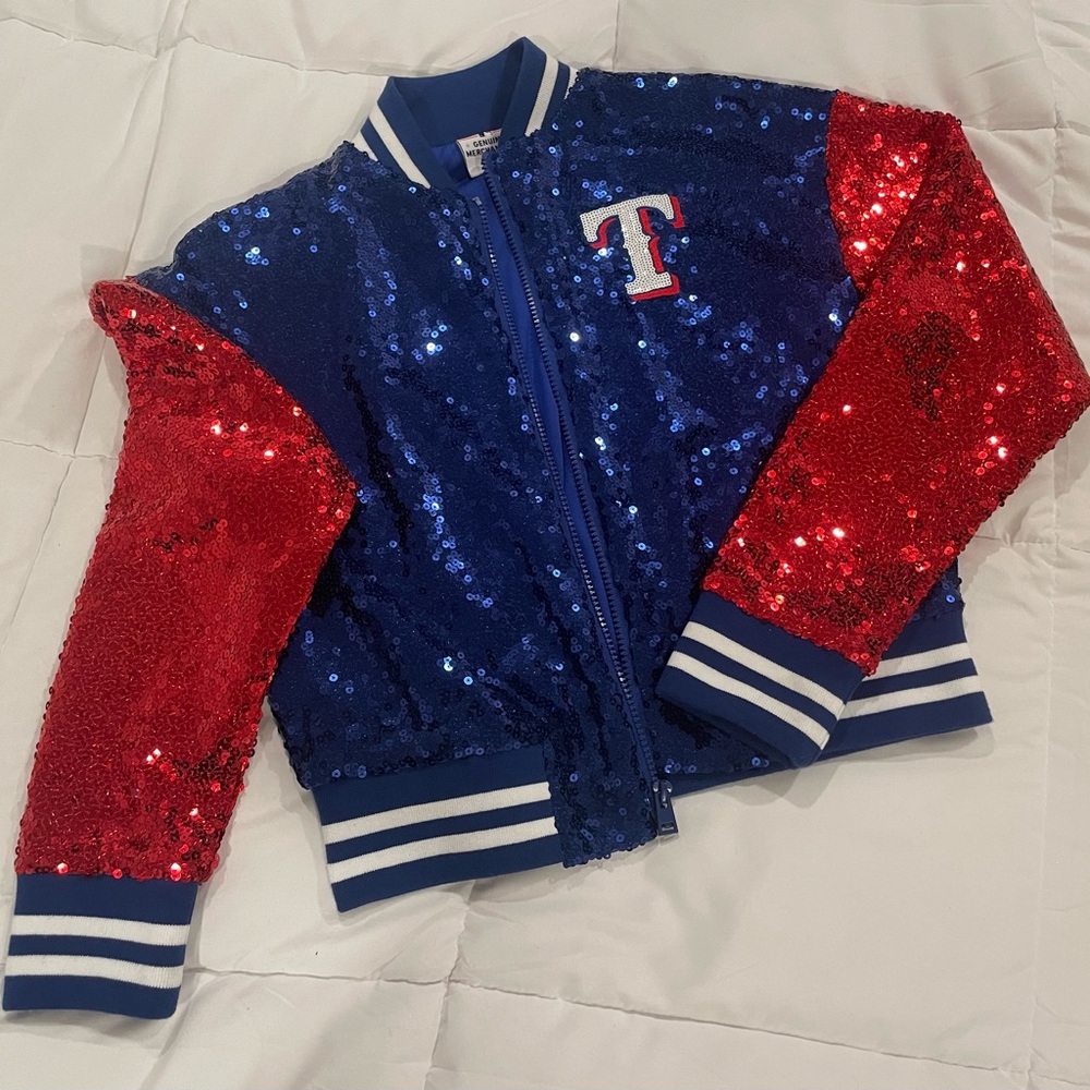 Genuine Merchandise Texas Rangers Sequin Jacket